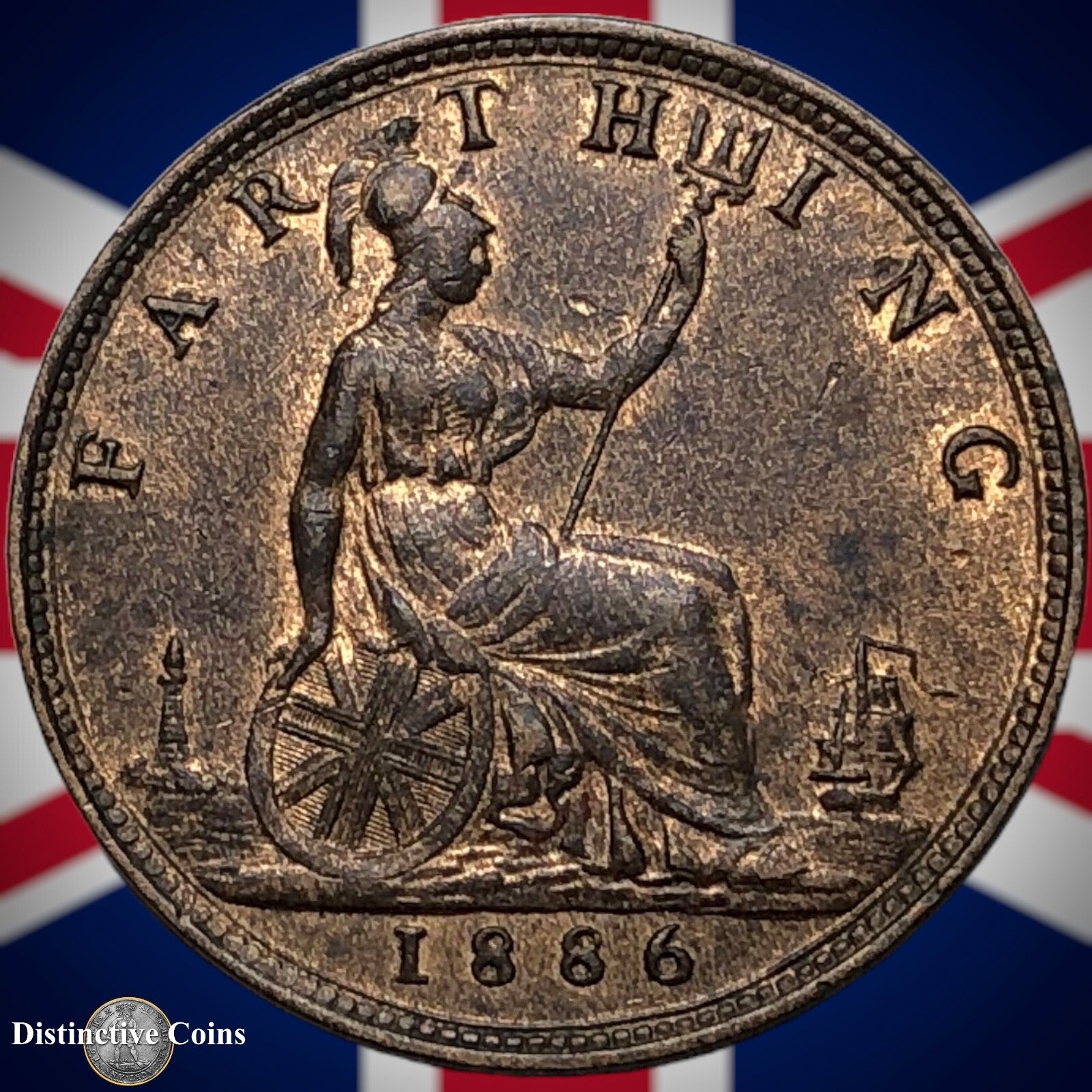 Great Britain 1886 Farthing 1/4d GB4237