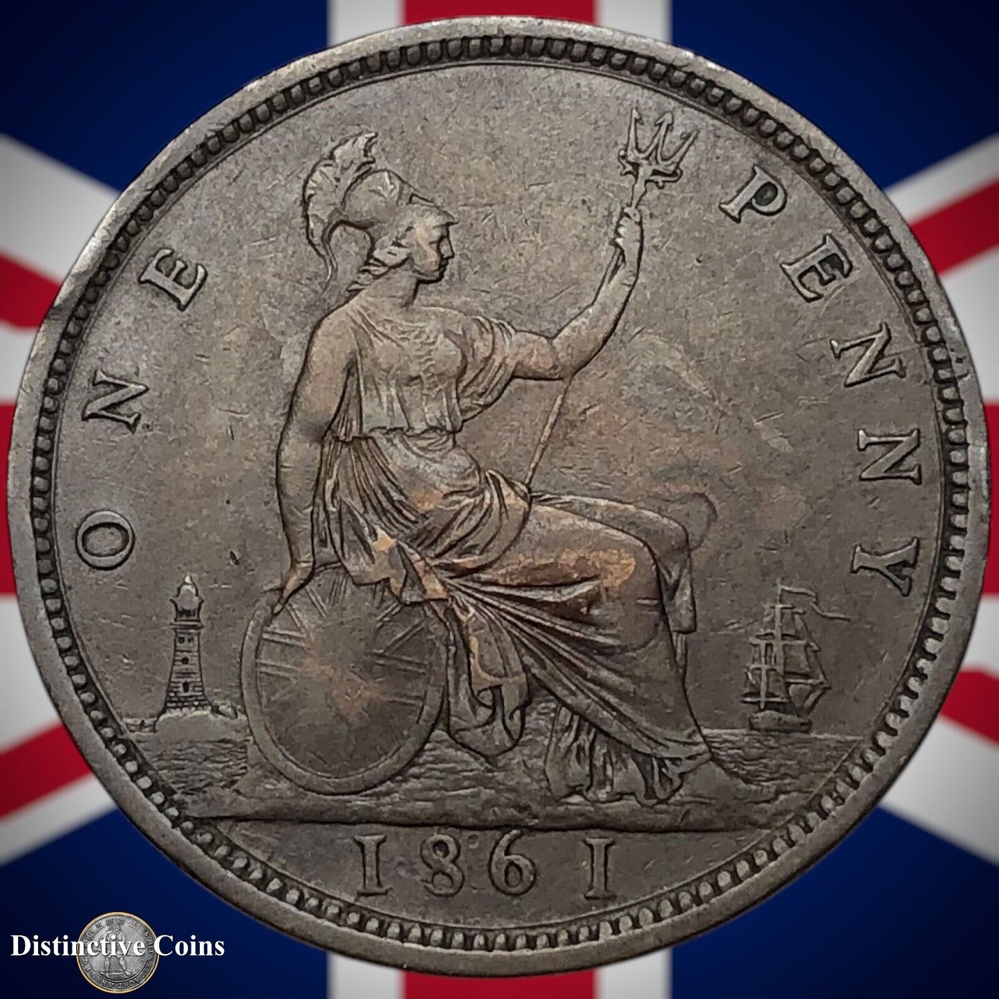 Great Britain 1861 Penny 1d GB6181