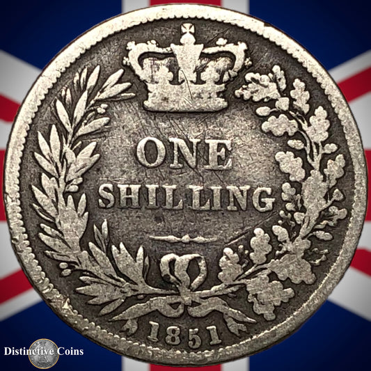 Great Britain 1851 British One Shilling GB0215