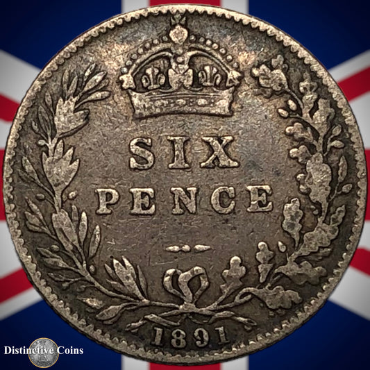 Great Britain 1891 Six Pence GB2751