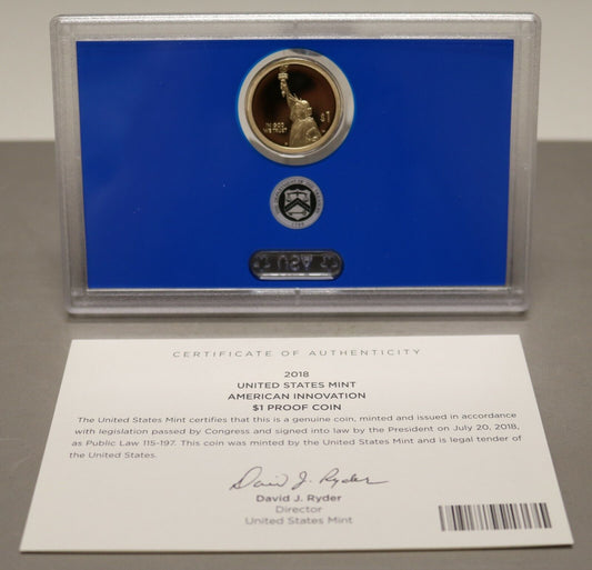 US 2018 American Innovation $1 Proof Coin   B235