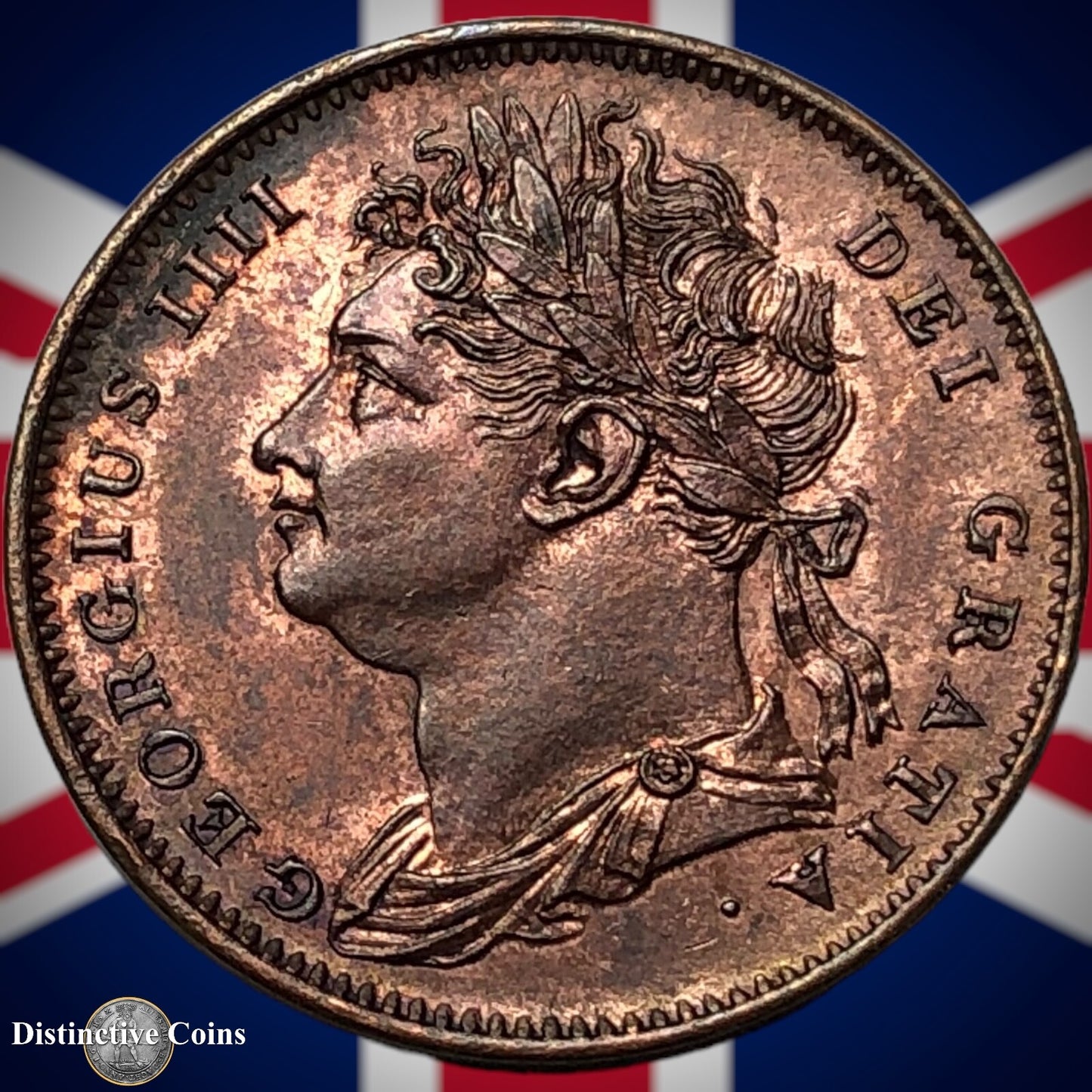 Great Britain 1825 Farthing 1/4d GB3310