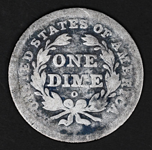 US 1840 O Seated Liberty Dime No Drapery  A3224
