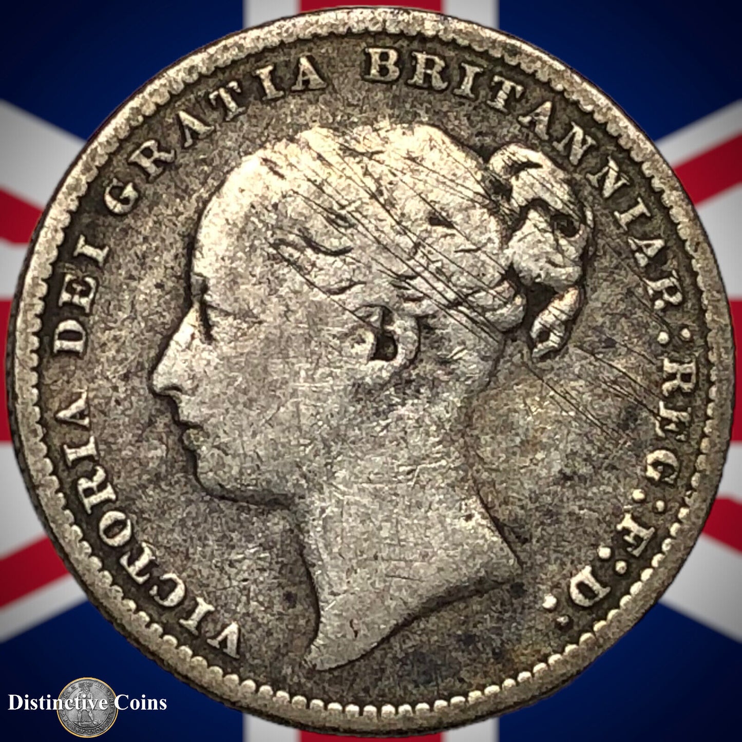 Great Britain 1885 British One Shilling GB0449