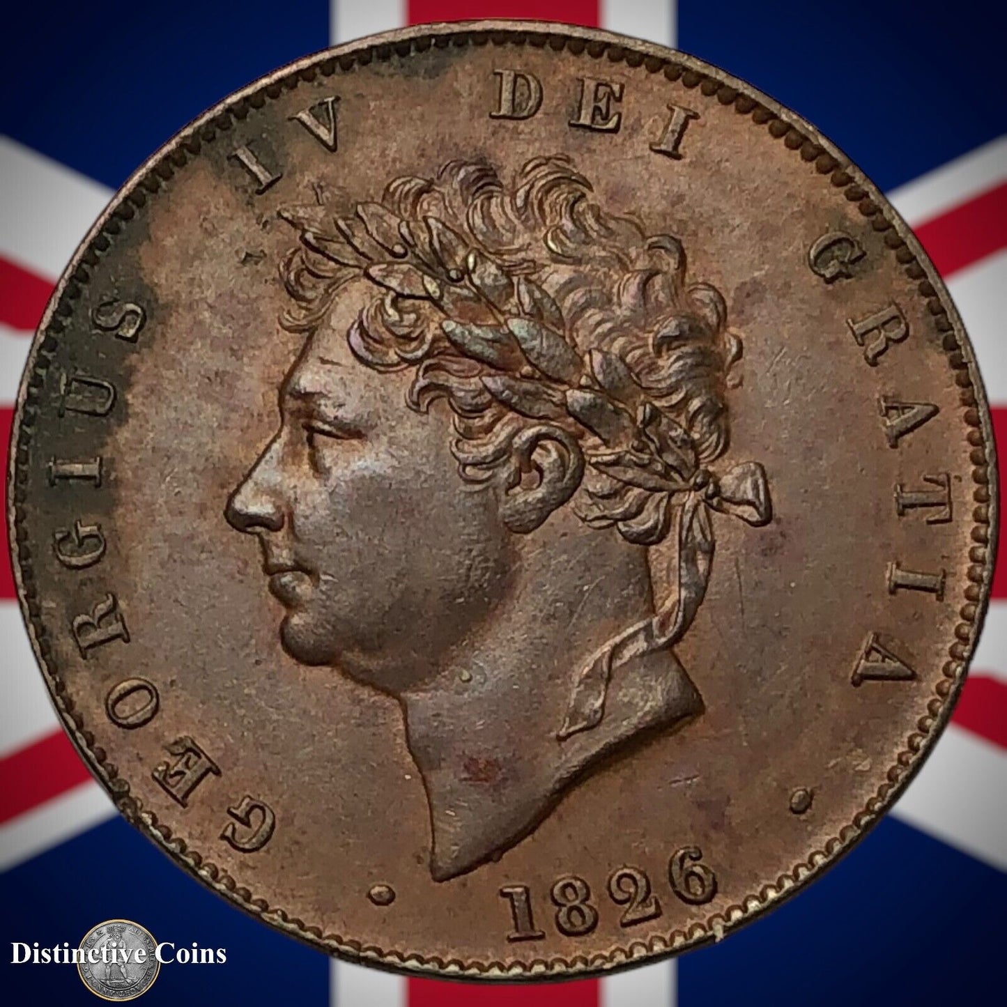 Great Britain 1826 Half Penny 1/2d GB5210