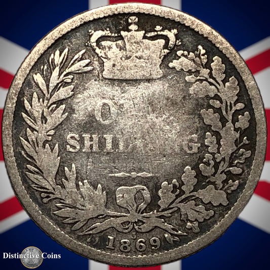 Great Britain 1869 British One Shilling GB0305