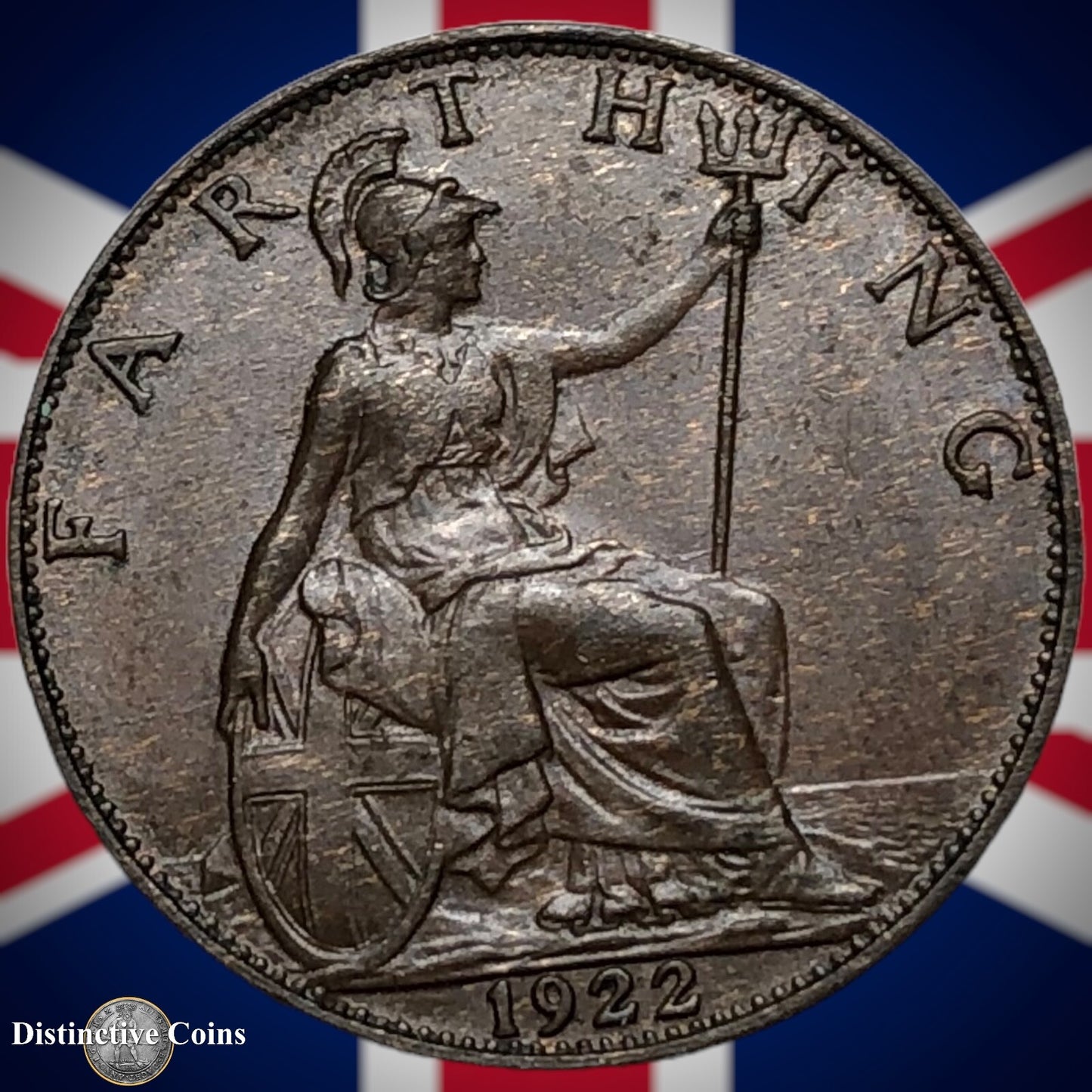 Great Britain 1922 Farthing 1/4d GB4764