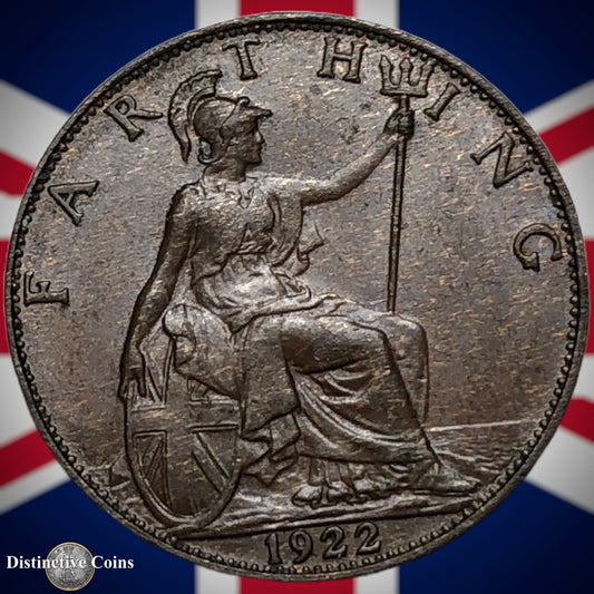 Great Britain 1922 Farthing 1/4d GB4764