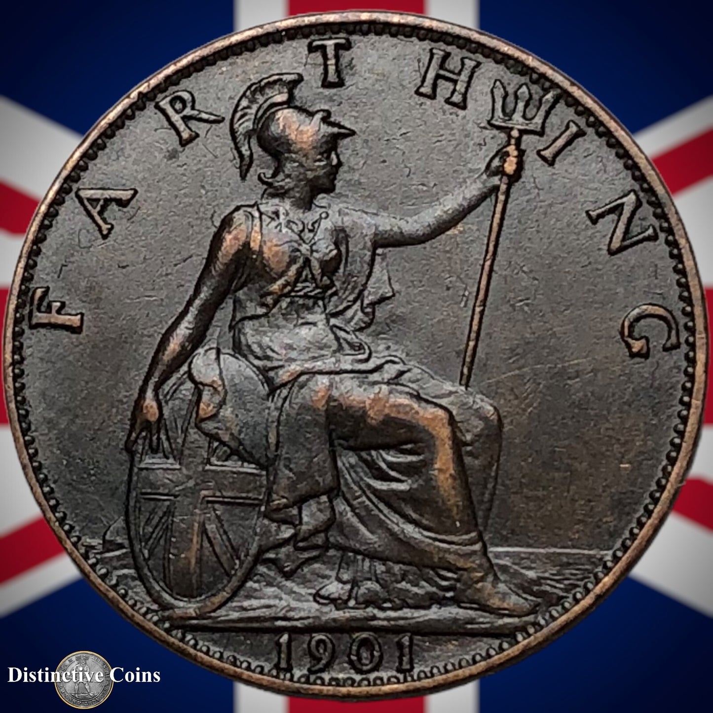 Great Britain 1901 Farthing 1/4d GB4485