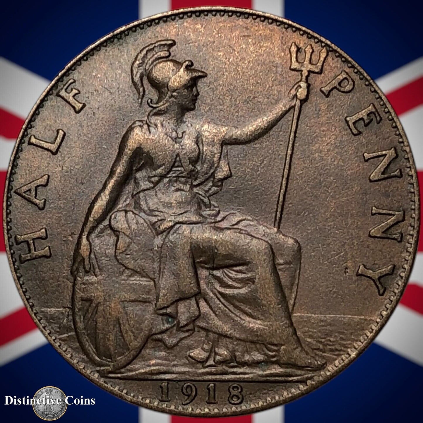 Great Britain 1918 Half Penny 1/2d GB5856