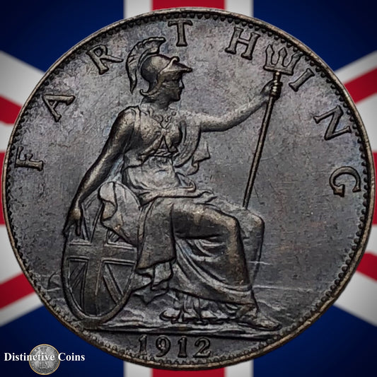 Great Britain 1912 Farthing 1/4d GB4652