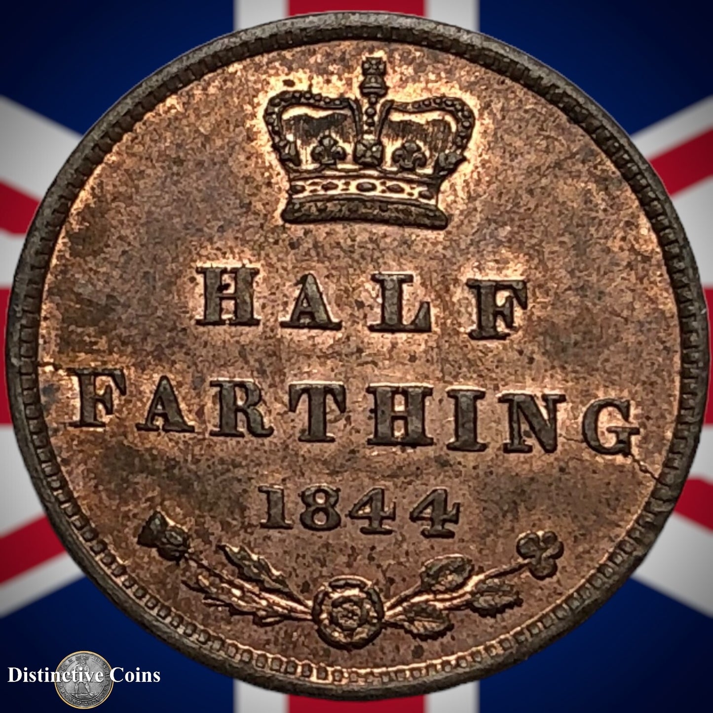 Great Britain 1844 Half Farthing 1/2 Penny GB3130