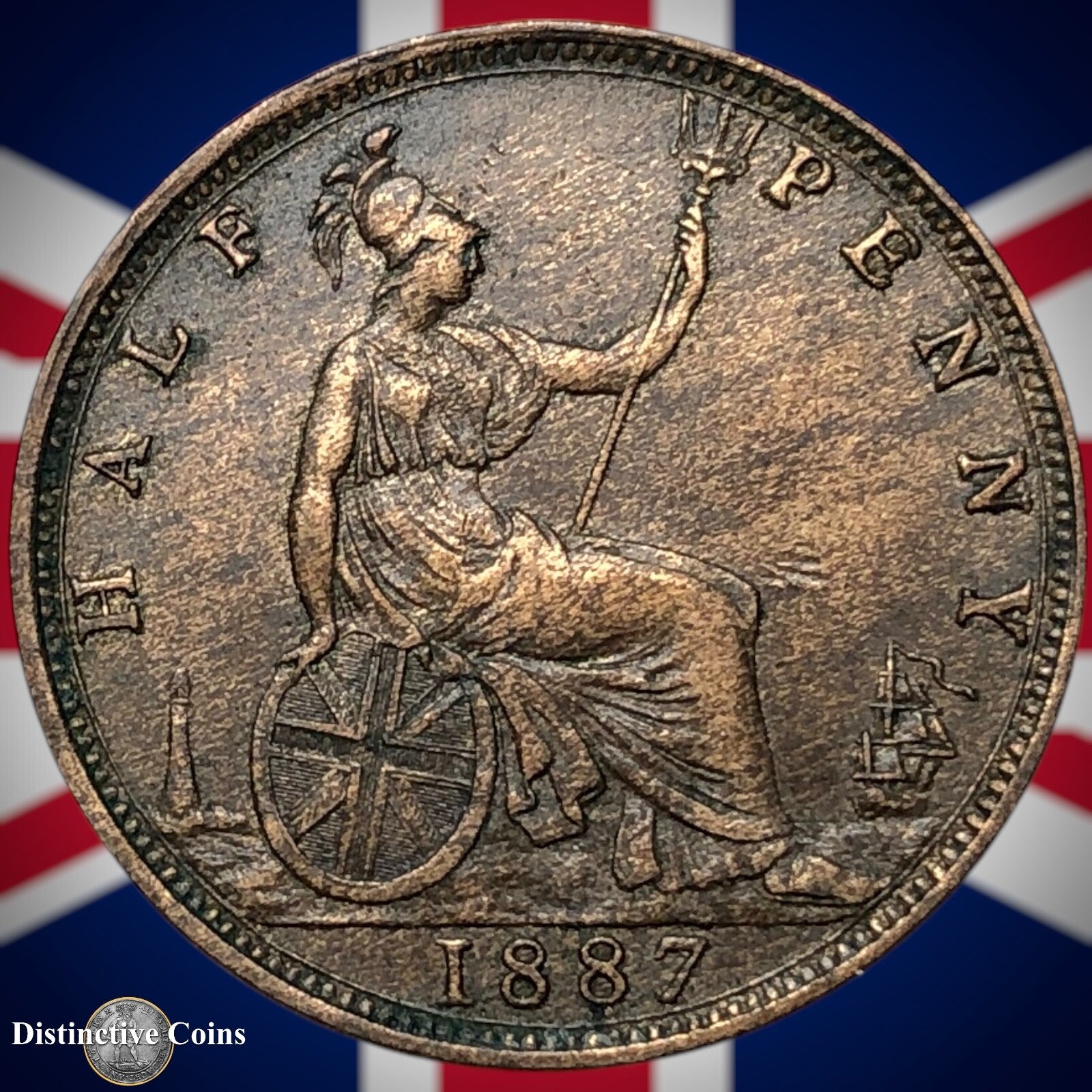 Great Britain 1887 Half Penny 1/2d GB5602