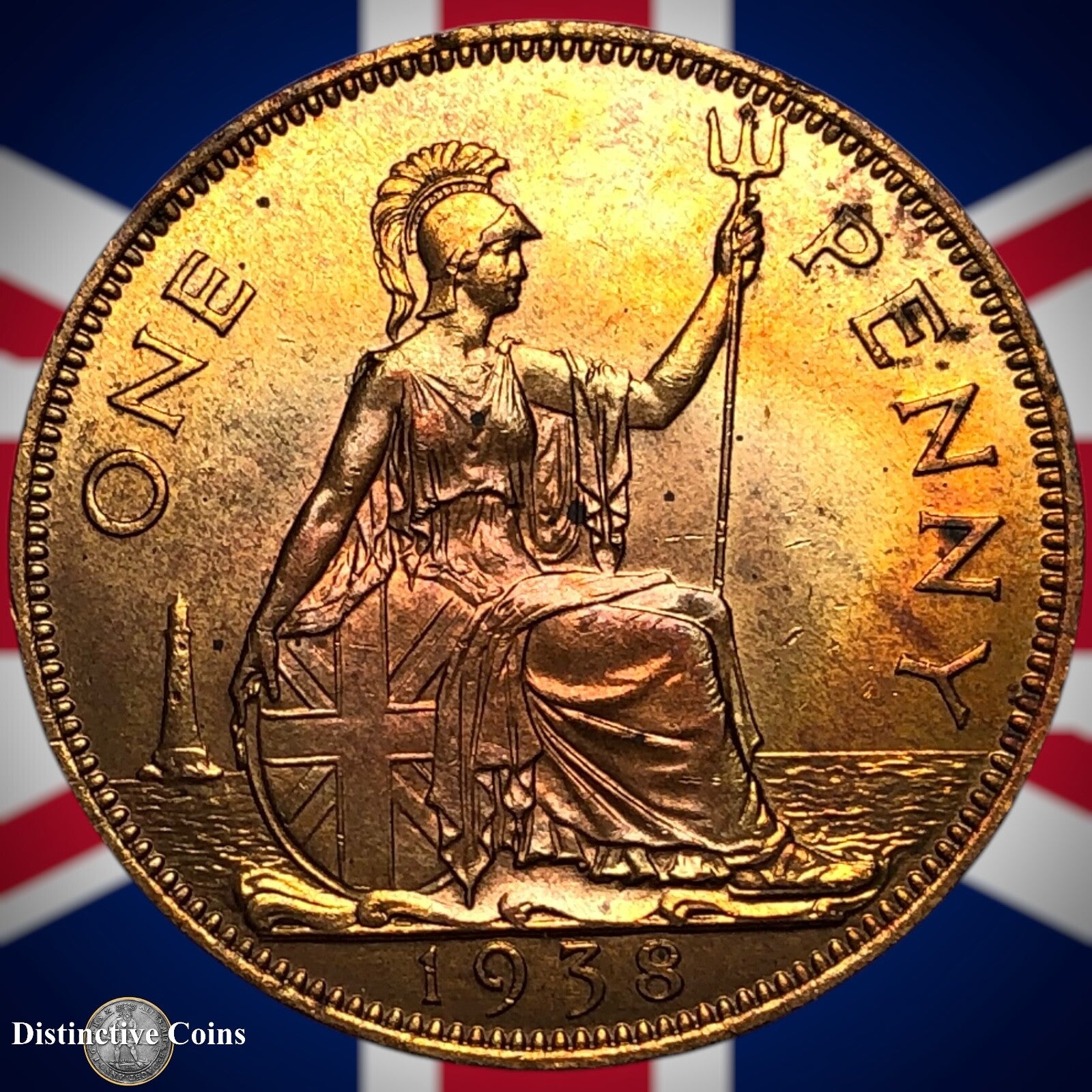 Great Britain 1938 Penny 1d GB7221