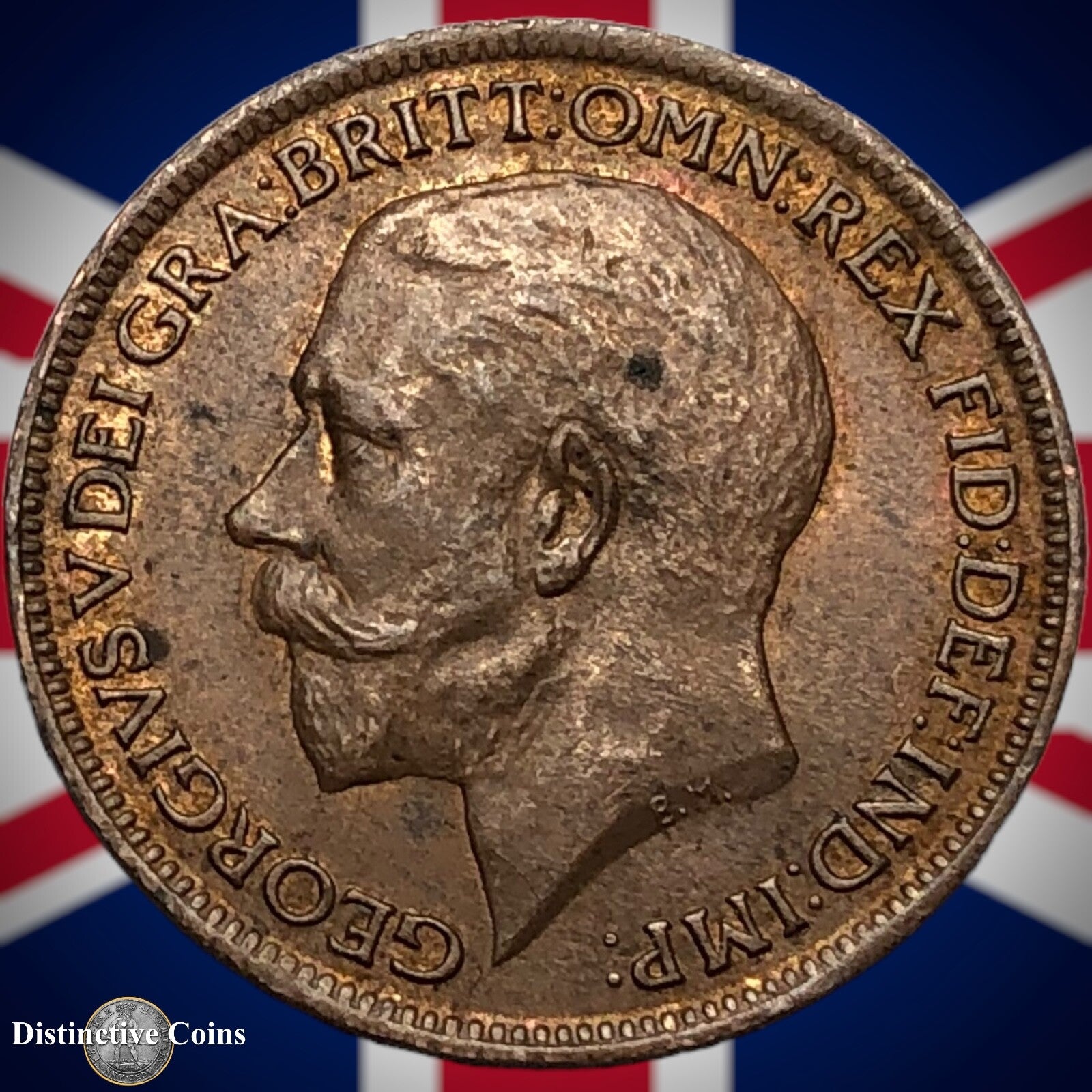 Great Britain 1918 Farthing 1/4d GB4703