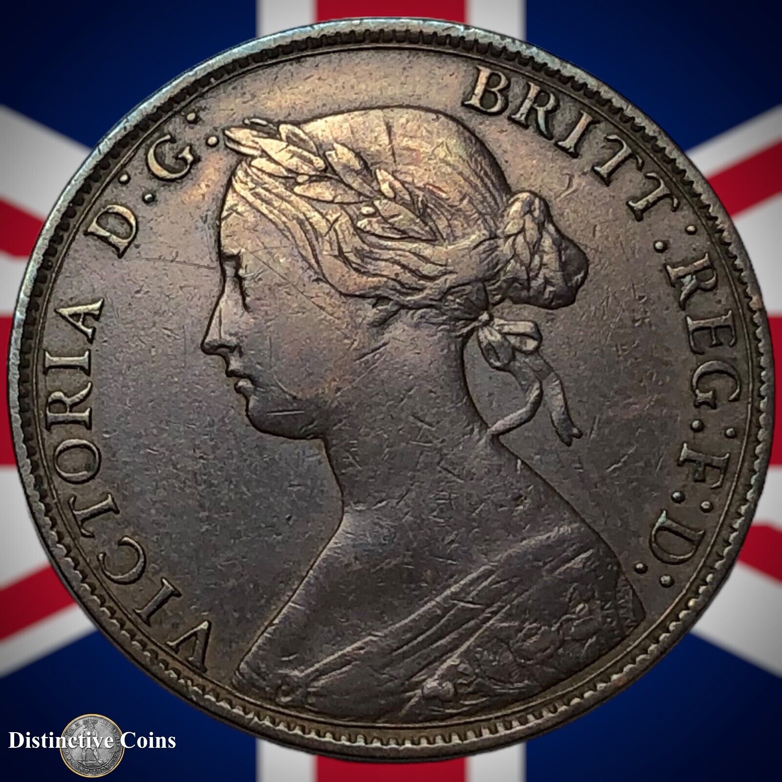 Great Britain 1861 Half Penny 1/2d GB5374