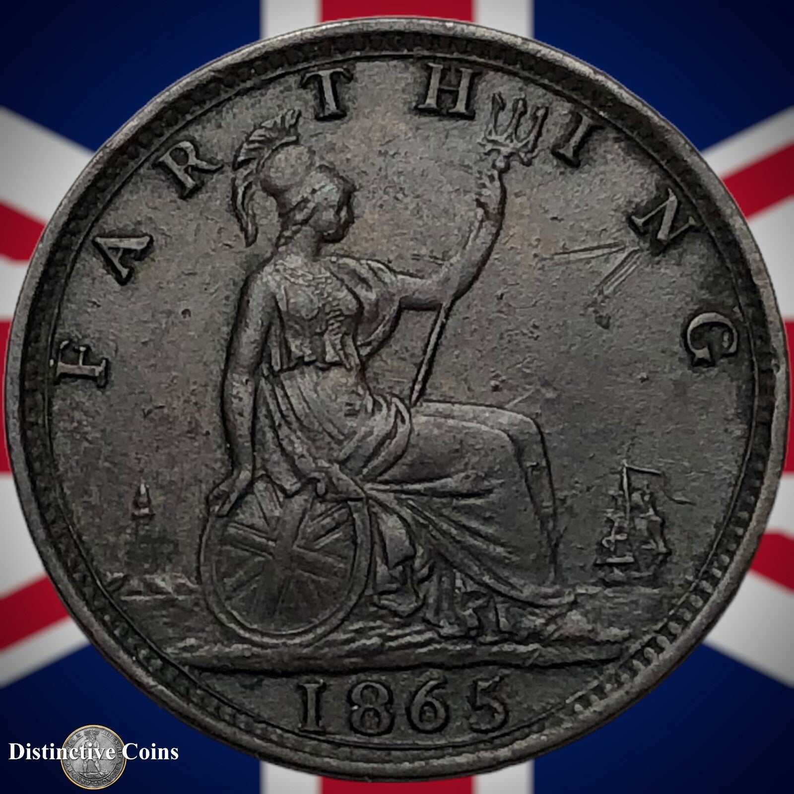 Great Britain 1865 Farthing 1/4d GB3537