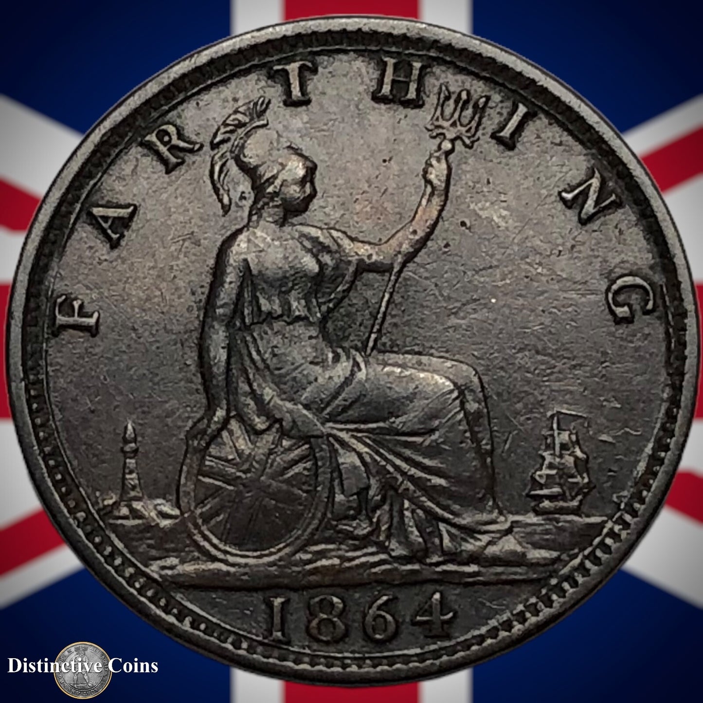 Great Britain 1864 Farthing 1/4d GB3511