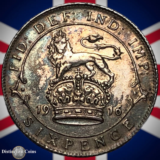 Great Britain 1916 Six Pence GB1604