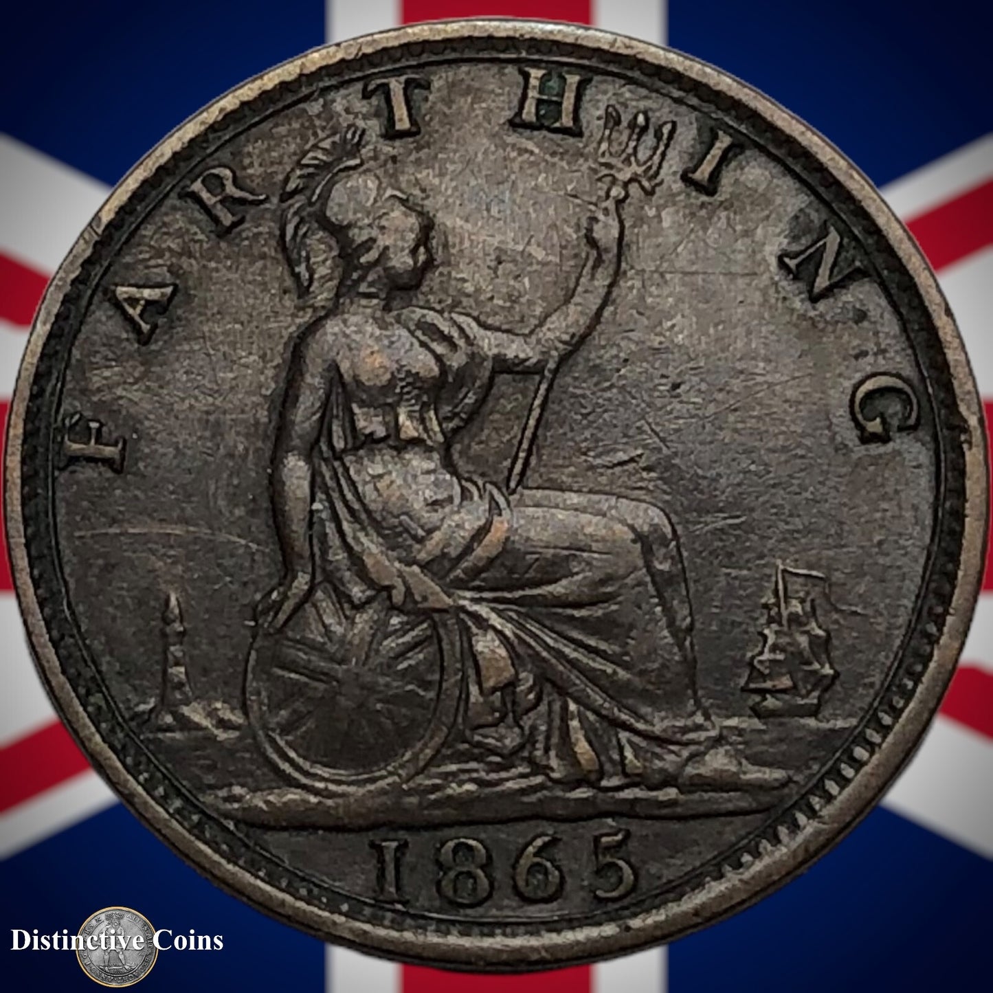 Great Britain 1865 Farthing 1/4d GB3519