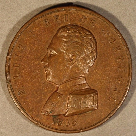 1863 PORTUGAL MILITARY BRONZE DECORATION MEDAL