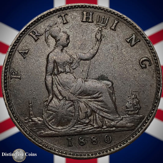 Great Britain 1880 Farthing 1/4d GB3838