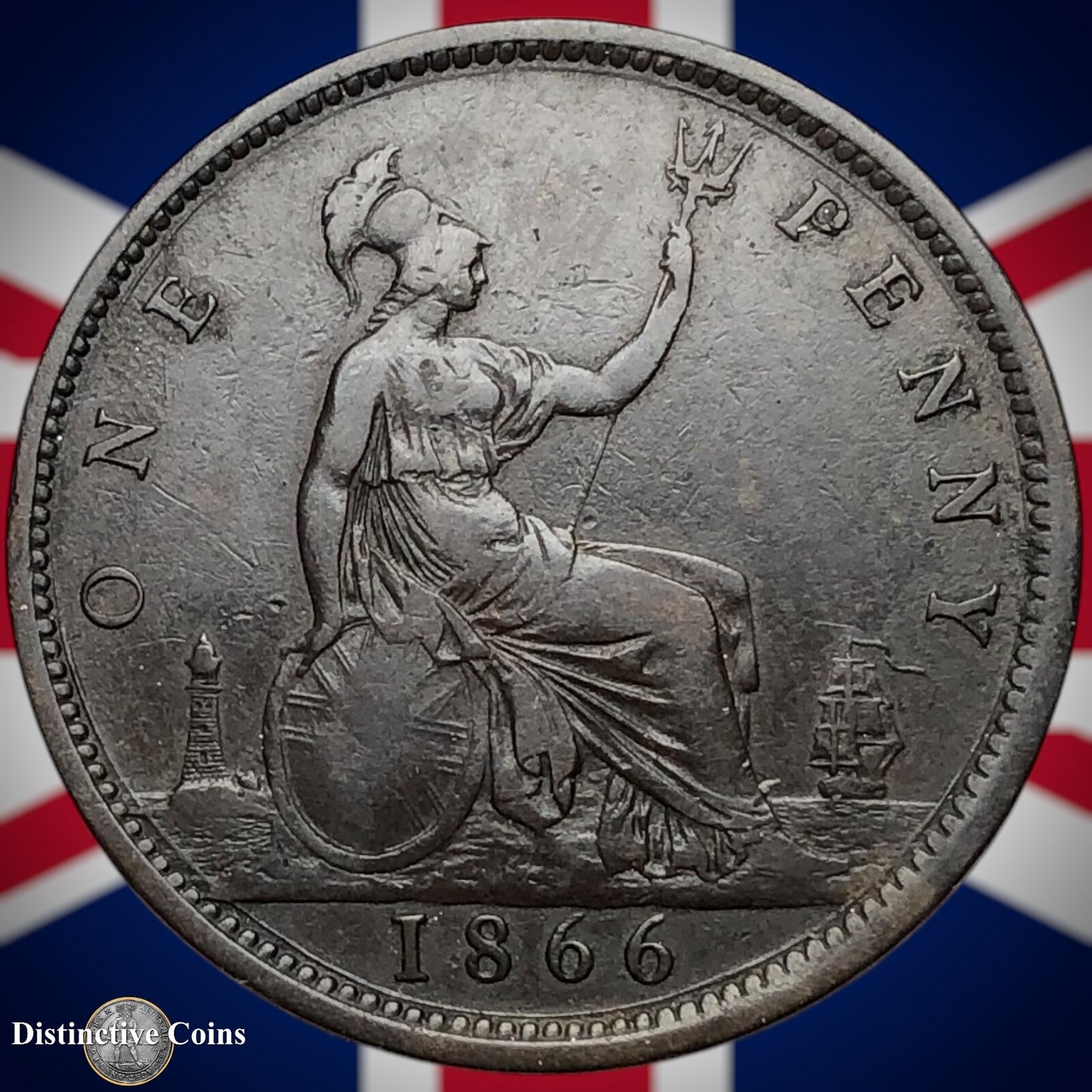 Great Britain 1866 Penny 1d GB6290
