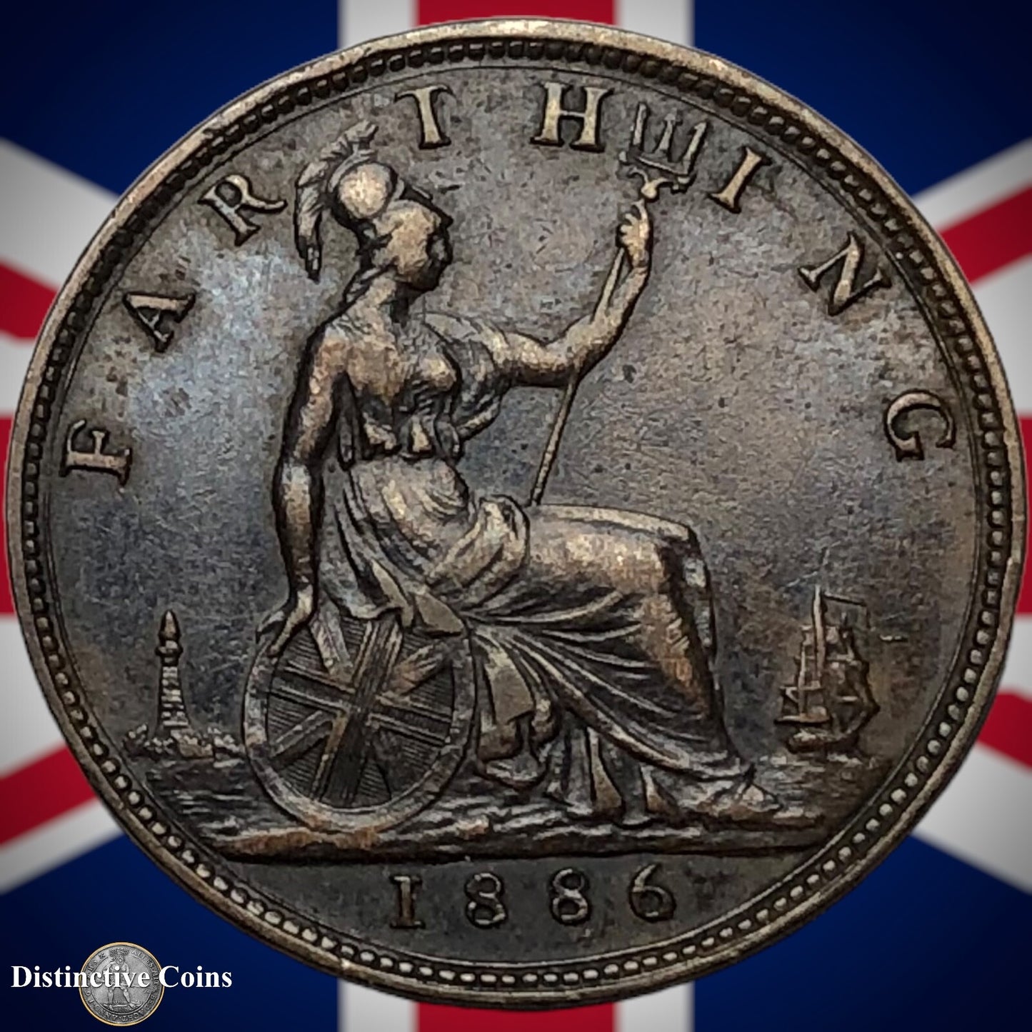 Great Britain 1886 Farthing 1/4d GB4185