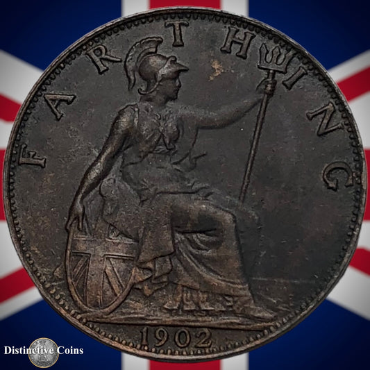 Great Britain 1902 Farthing 1/4d GB4508