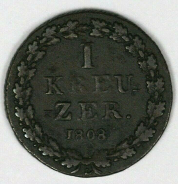 Nassau 1808 Kreuzer VF+  A2711