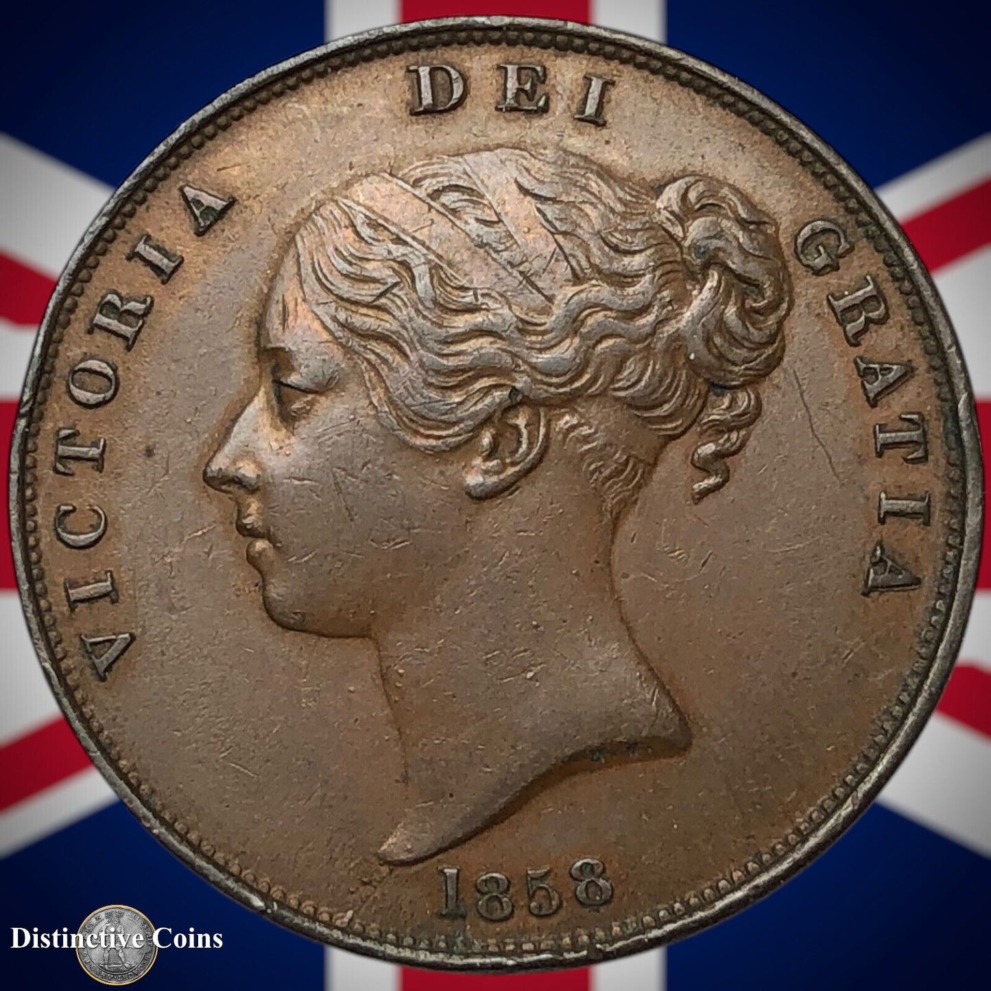 Great Britain 1858 Penny 1d GB6152