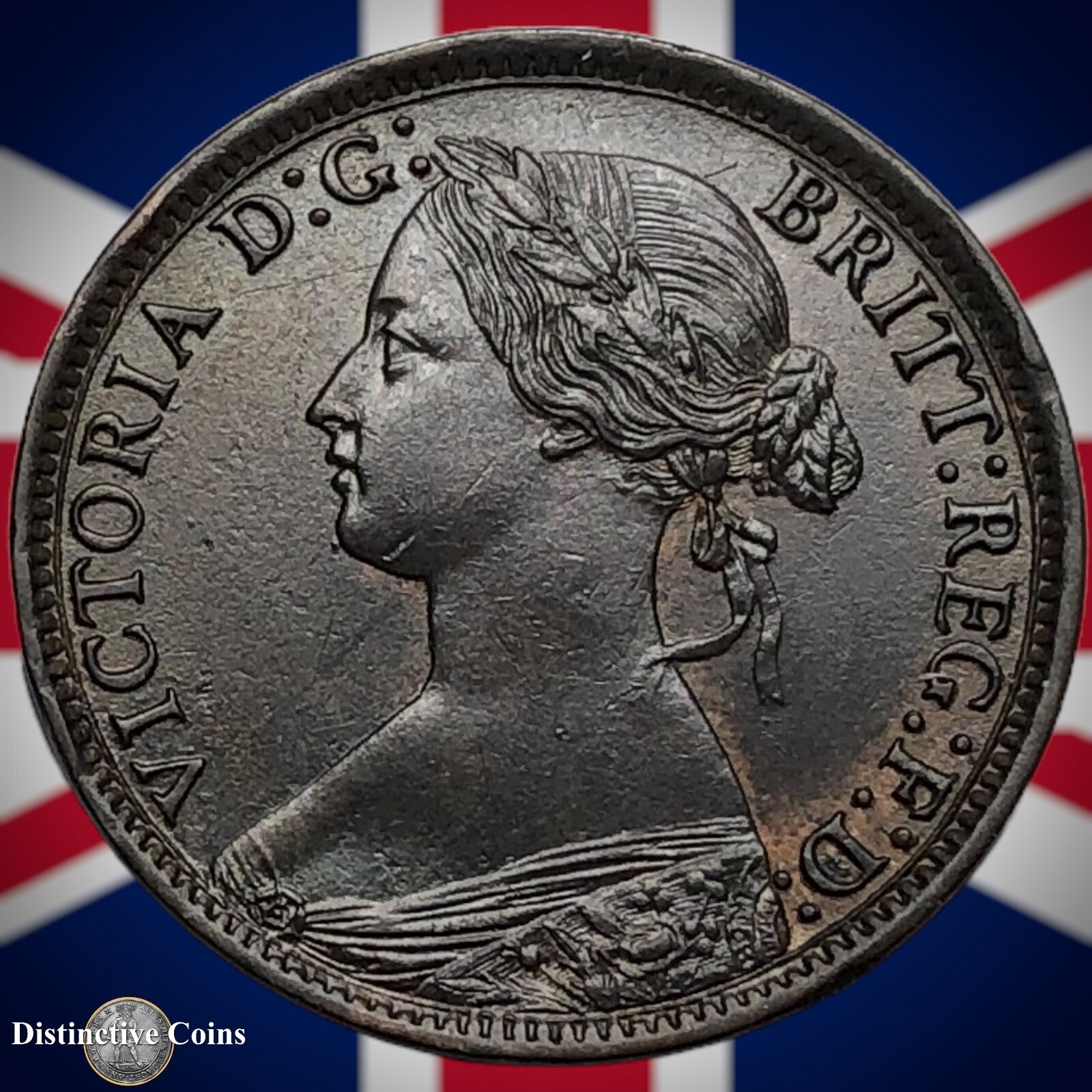 Great Britain 1864 Farthing 1/4d GB3493