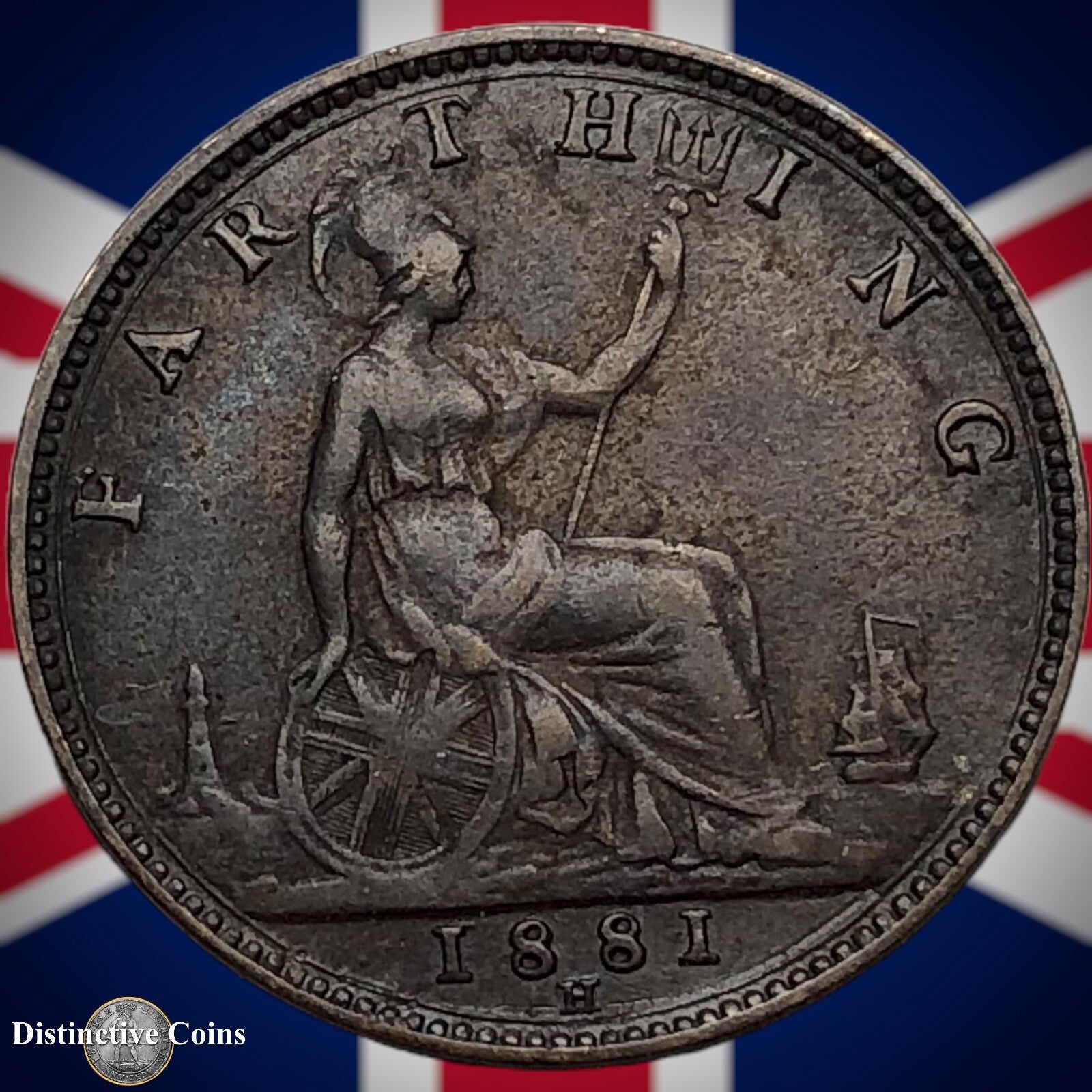 Great Britain 1881 H Farthing 1/4d GB3881