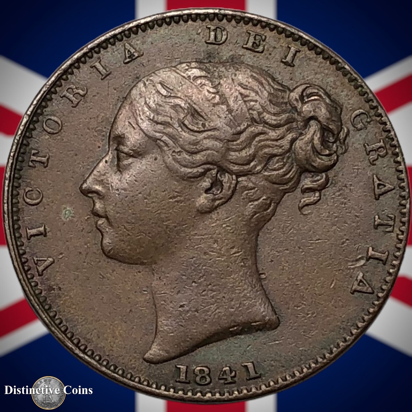 Great Britain 1841 Farthing 1/4d GB3403