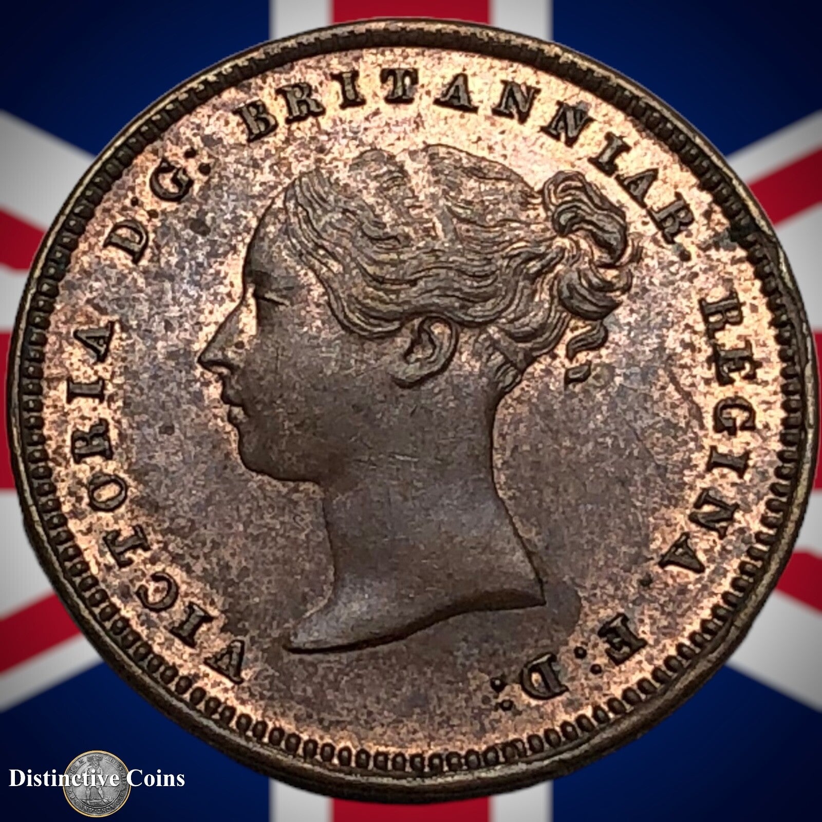 Great Britain 1843 Half Farthing 1/2 Penny GB3074