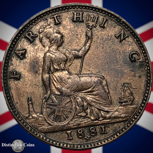 Great Britain 1881 H Farthing 1/4d GB4011