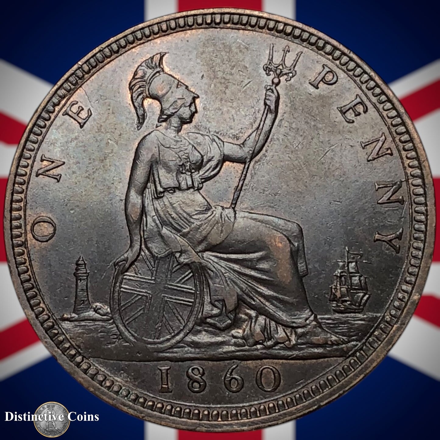 Great Britain 1860 Penny 1d GB6166