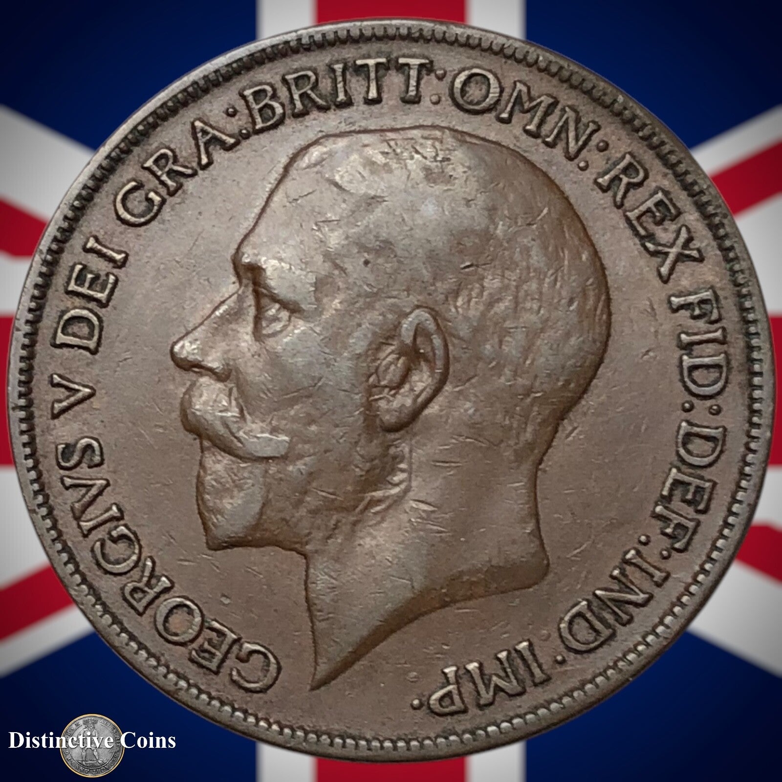 Great Britain 1918 KN Penny 1d GB6895