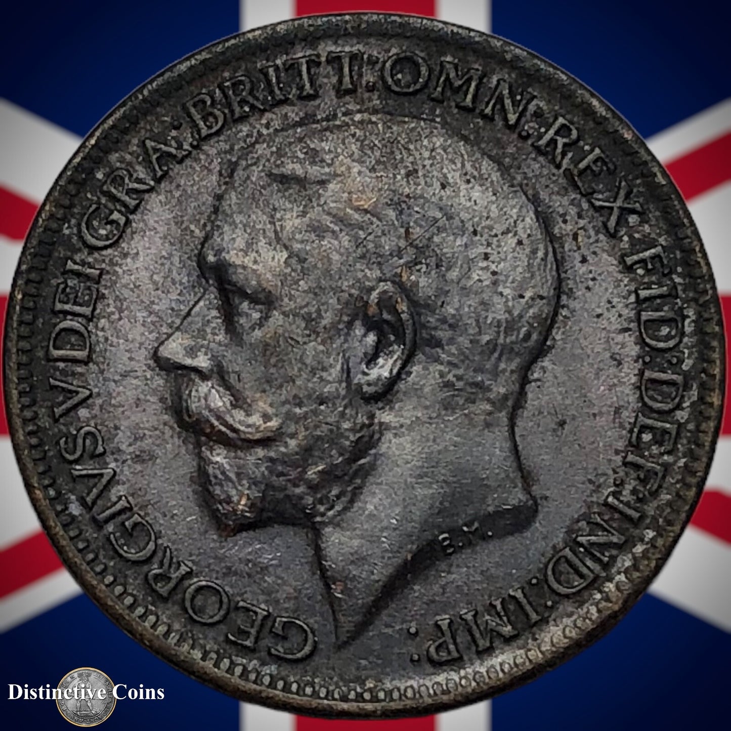 Great Britain 1917 Farthing 1/4d GB4686