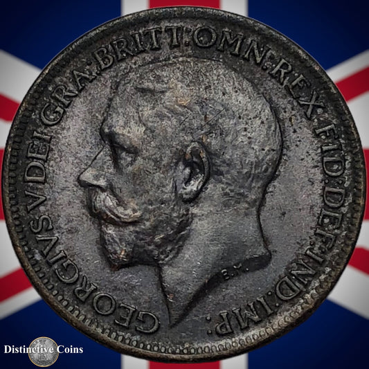 Great Britain 1917 Farthing 1/4d GB4686
