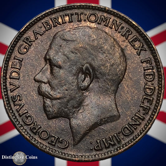 Great Britain 1918 Farthing 1/4d GB4694