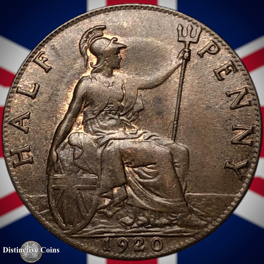 Great Britain 1920 Half Penny 1/2d GB5876