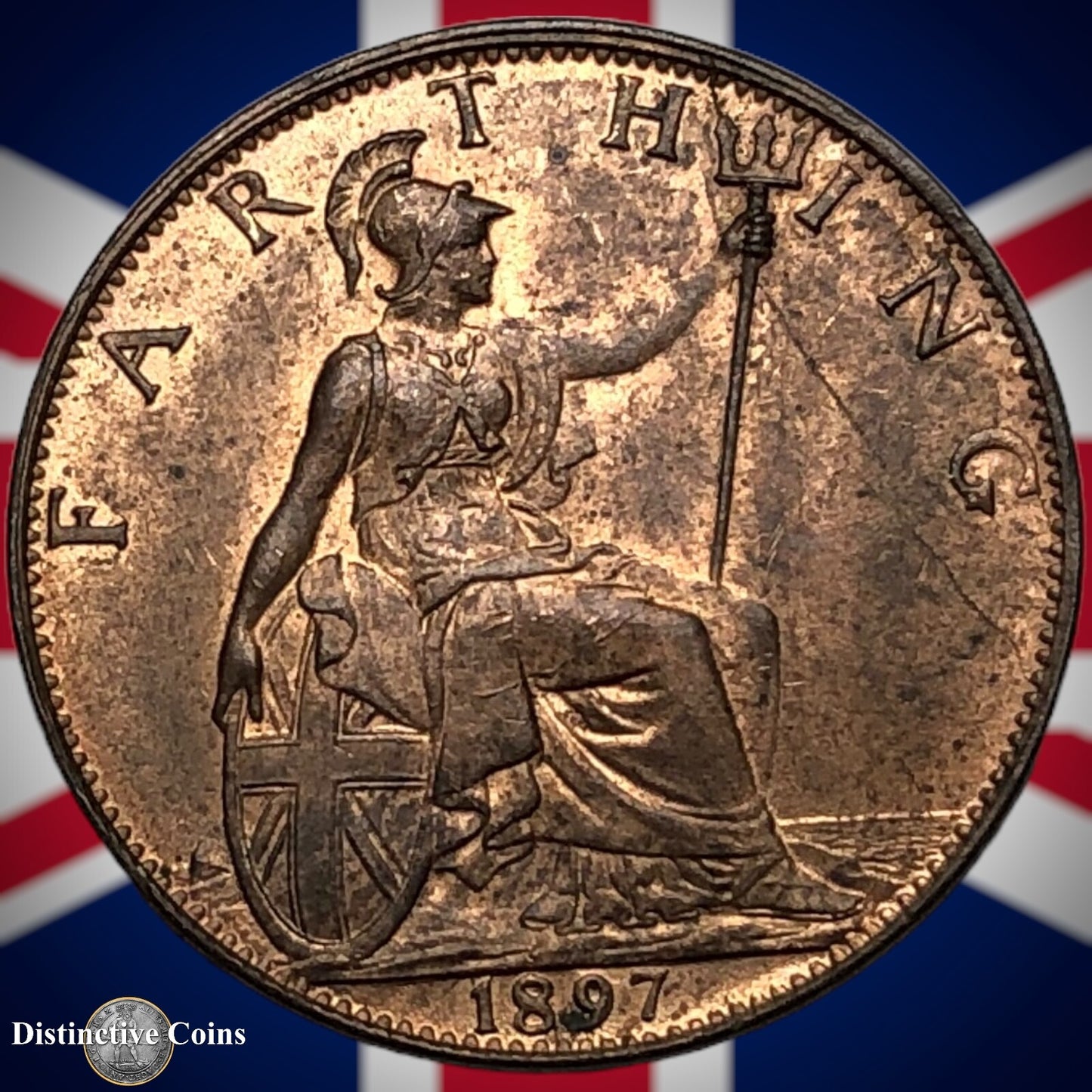 Great Britain 1897 Farthing 1/4d GB4449