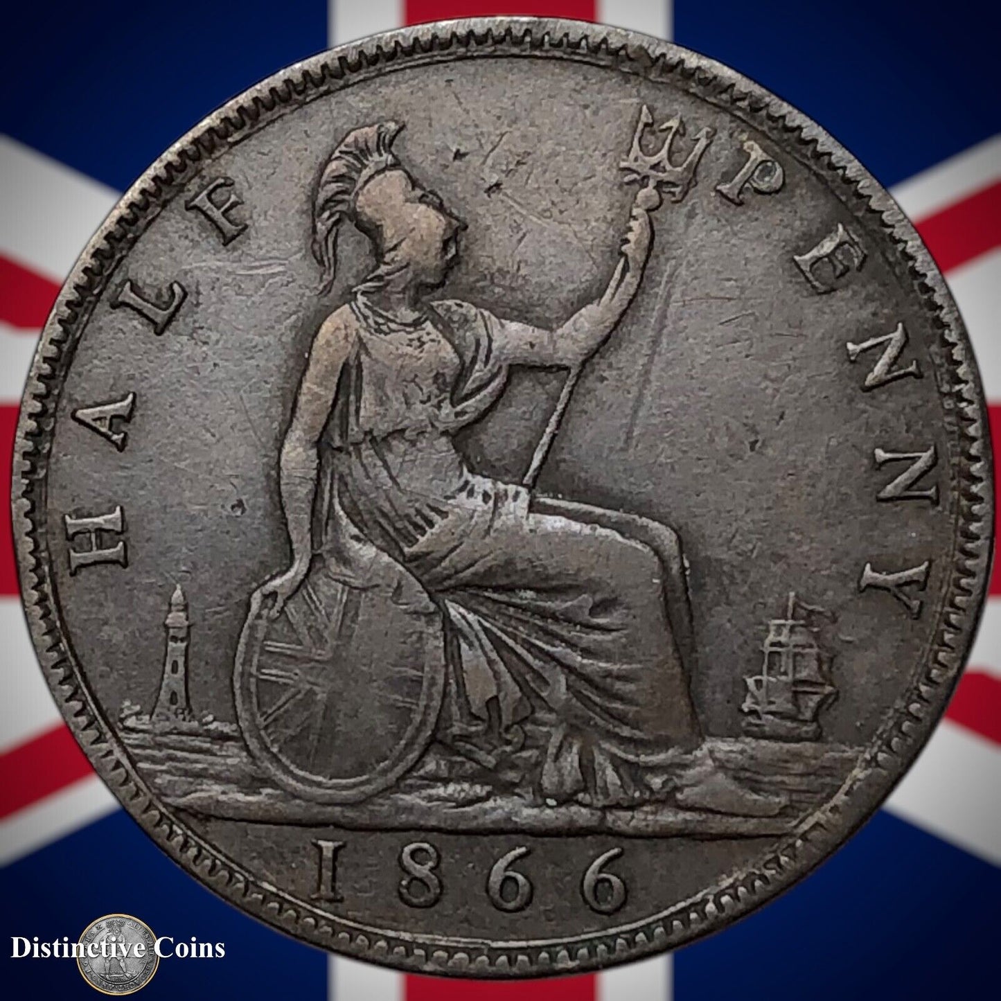 Great Britain 1866 Half Penny 1/2d GB5482