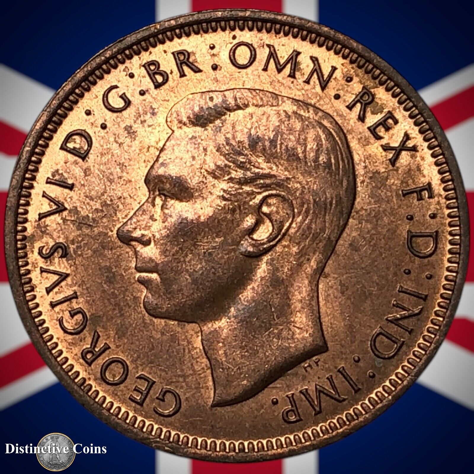 Great Britain 1943 Half Penny 1/2d GB6034
