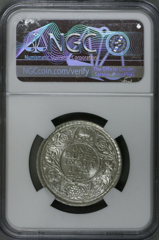 India 1920 B Rupee NGC Brilliant Uncirculated  S580