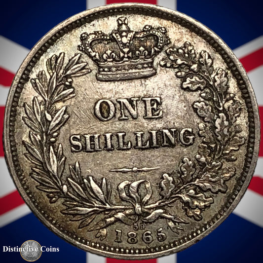 Great Britain 1865 British One Shilling GB0281