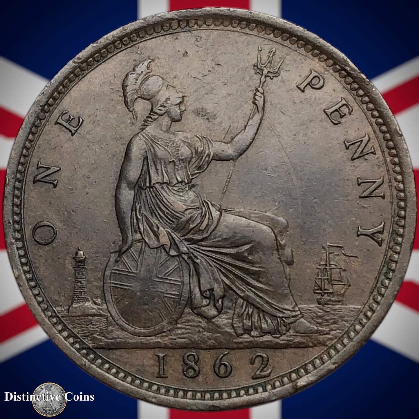 Great Britain 1862 Penny 1d GB6234