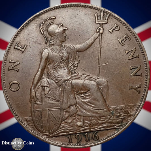 Great Britain 1916 Penny 1d GB6833