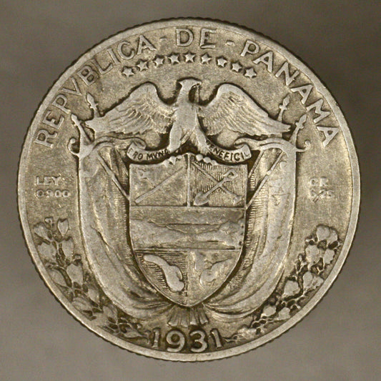 Panama 1931 1/4 Balboa key date VF
